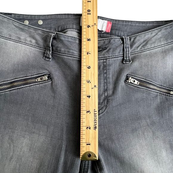 Cabi Womens Gray Low Rise Zip‎ Pockets Skinny Fit Jeans 6 - Picture 5 of 8